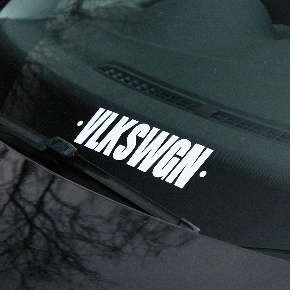 Streetwear Brand Stickers - VLKSWGN Words Car Window Shield Bumper