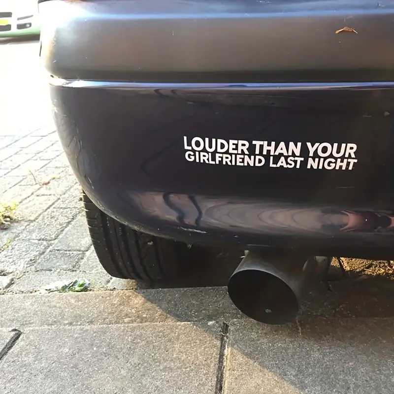 Streetwear Brand Stickers - 1 pc Louder Than Your Girlfriend