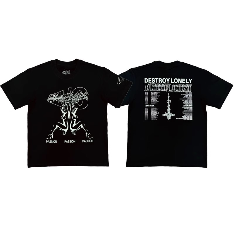 Supreme Box Logo Tee - Destroy Lonely Tour Shirt Passion tee