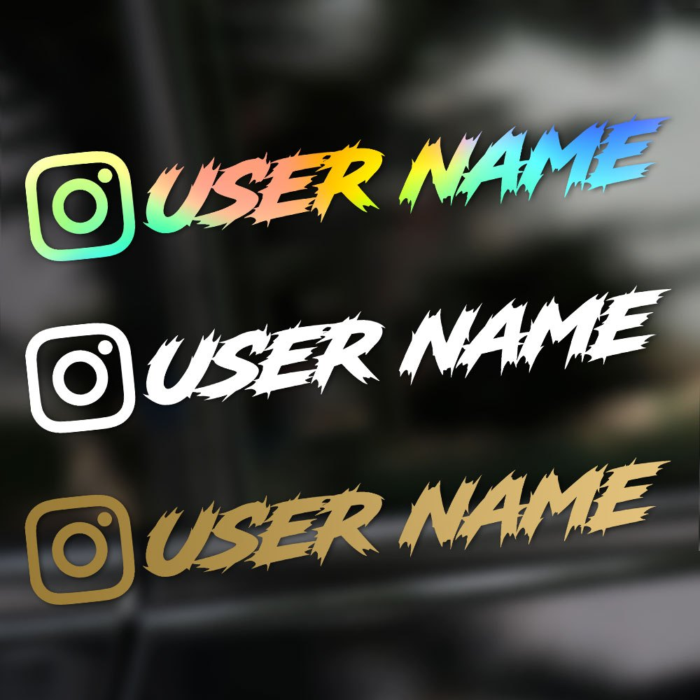 Streetwear Brand Stickers - 1PC Custom Car Sticker Instagram Cool