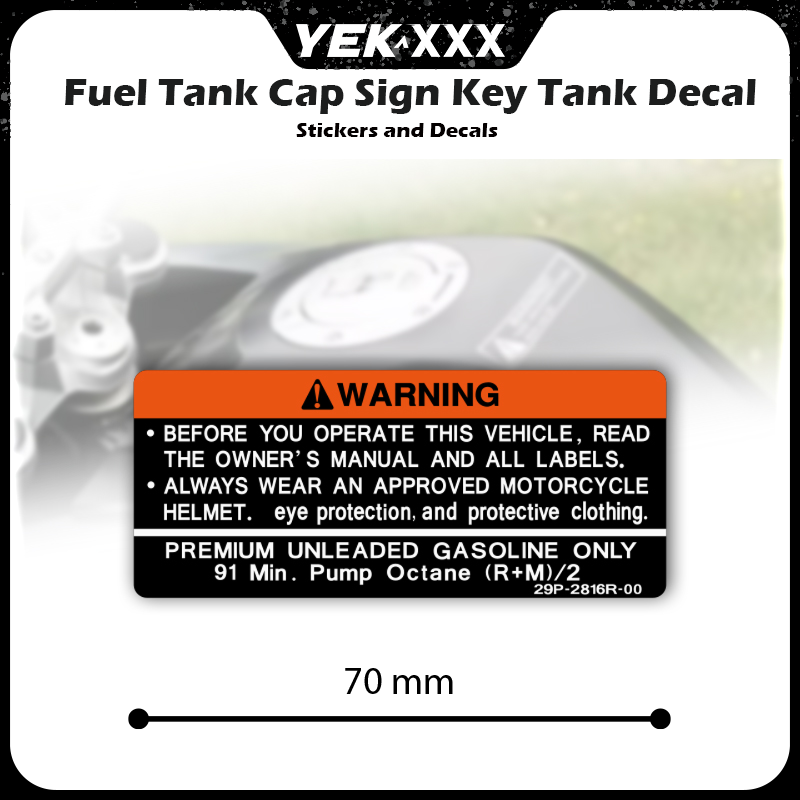 Streetwear Brand Stickers - Motorcycle Decals Fuel Tank Cap Sign