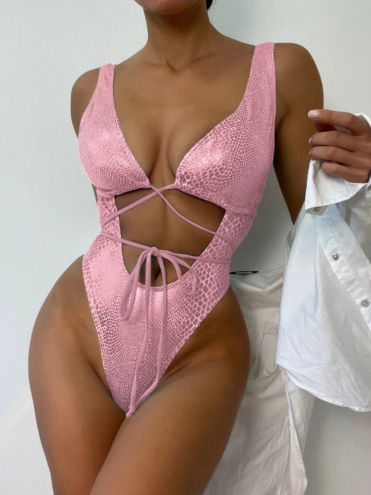 Sexy Pink Snake Print Swimwear - огляд і ціна A Bathing Ape Camo