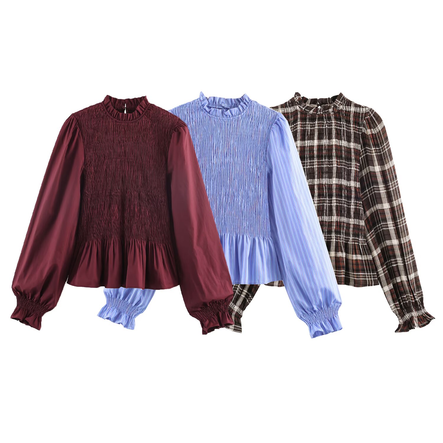 Brand Plaid Ruffle Blouses for - огляд і ціна Streetwear Brand England