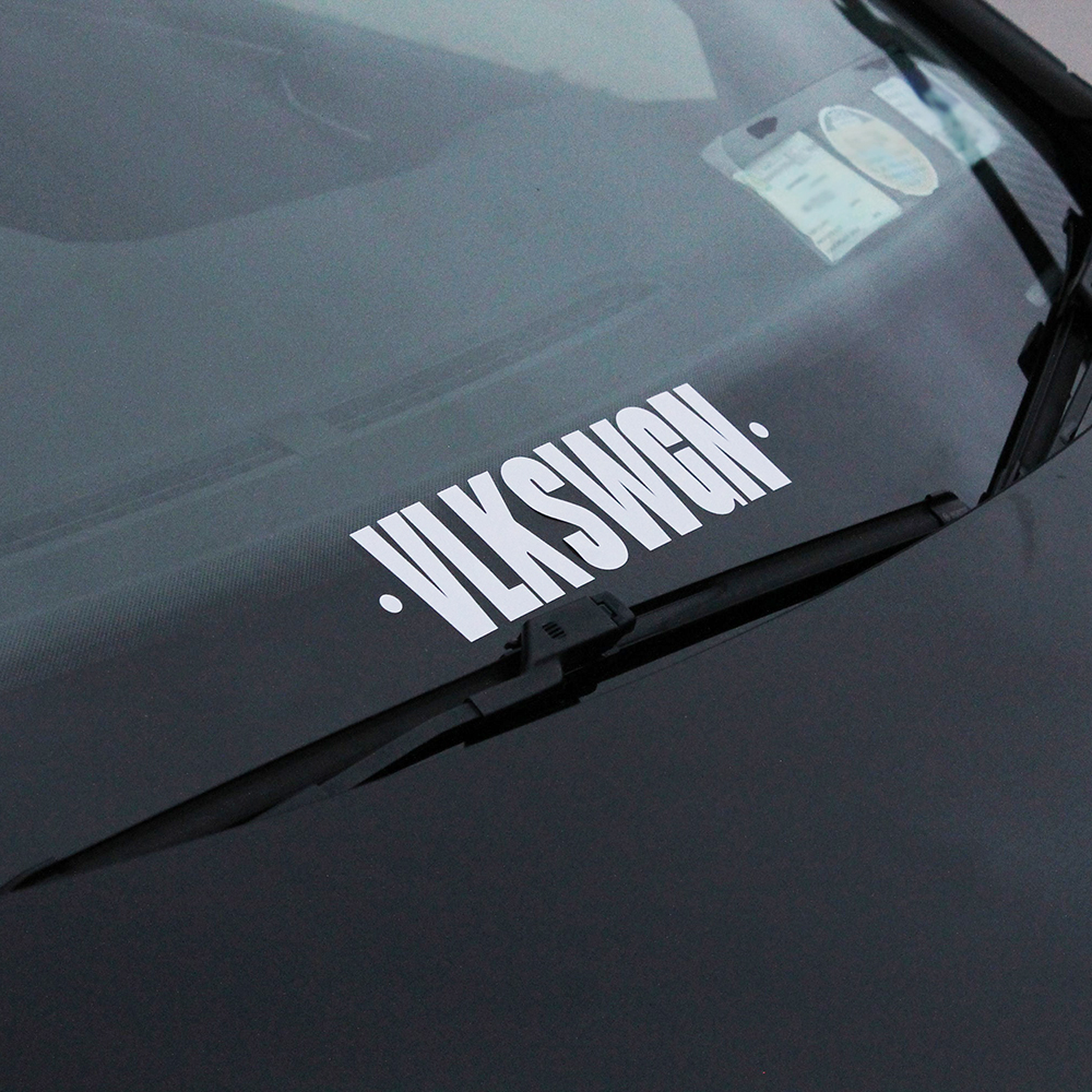 VLKSWGN Words Car Window Shiel - огляд і ціна Streetwear Brand Stickers