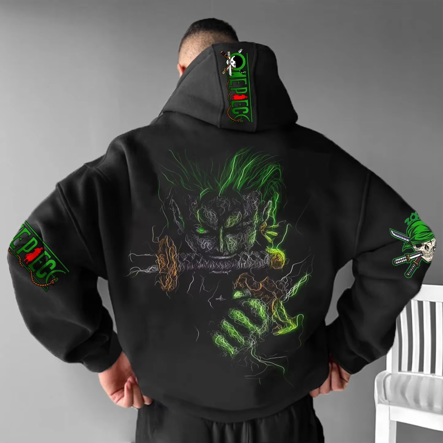 Anime One Piece Zoro Vintage O - огляд і ціна Streetwear Brand Y2K