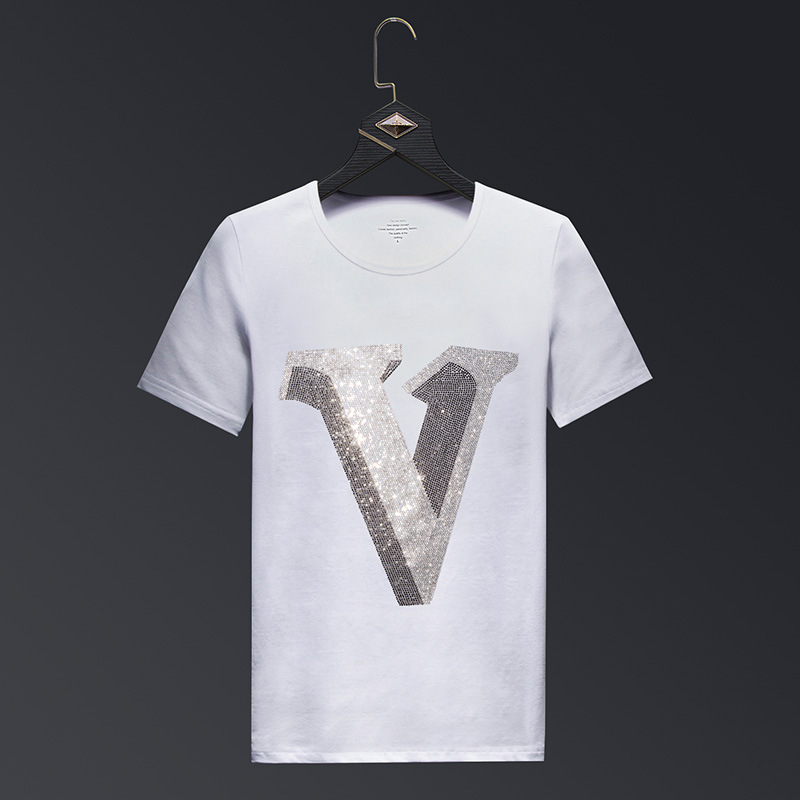 2025 Letter Rhinestones T Shir - огляд і ціна Streetwear Brand England