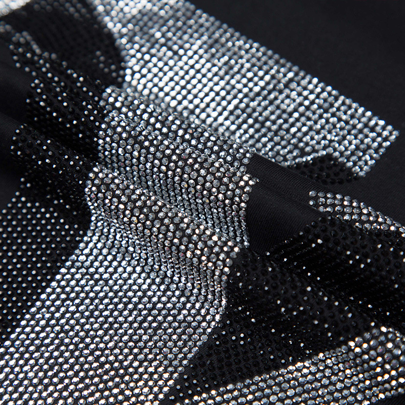 2025 Letter Rhinestones T Shir - огляд і ціна Streetwear Brand England