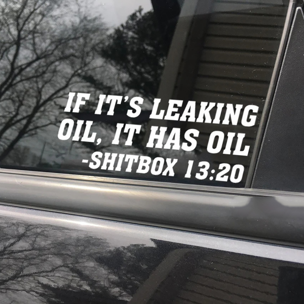 If It's Leaking Oil It Has Oil - огляд і ціна Streetwear Brand Stickers