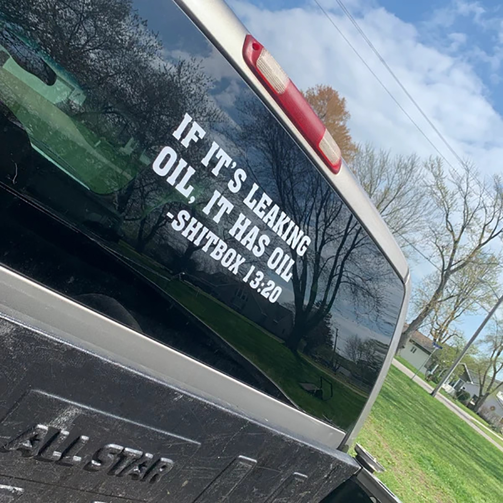 If It's Leaking Oil It Has Oil - огляд і ціна Streetwear Brand Stickers
