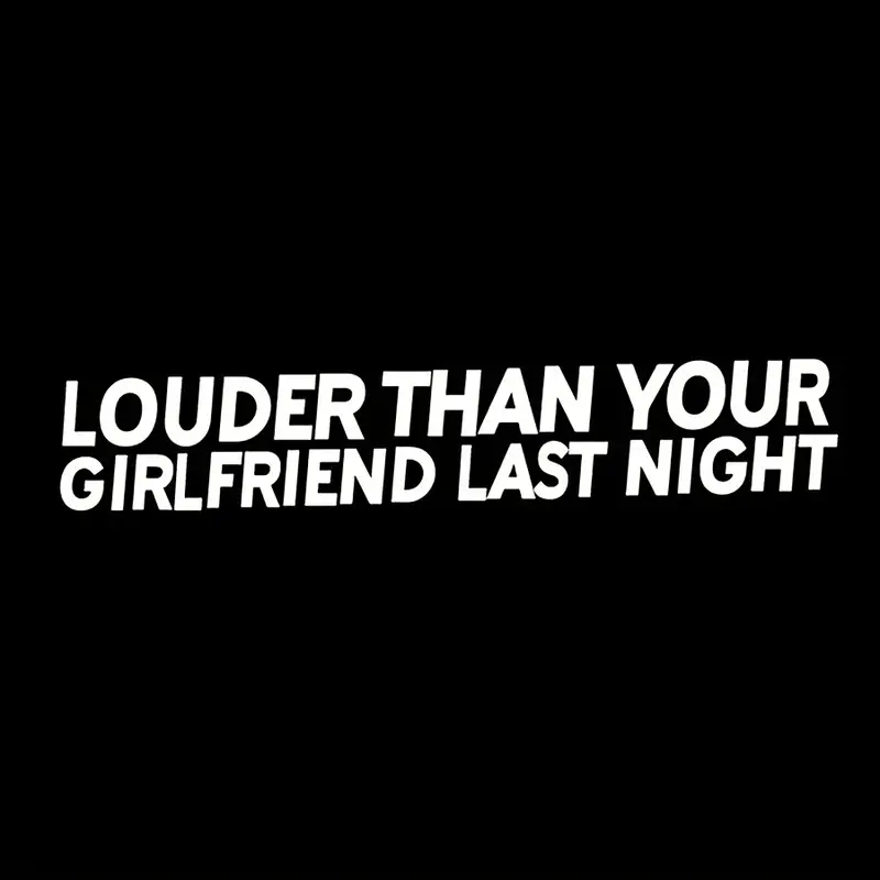 1 pc Louder Than Your Girlfrie - огляд і ціна Streetwear Brand Stickers