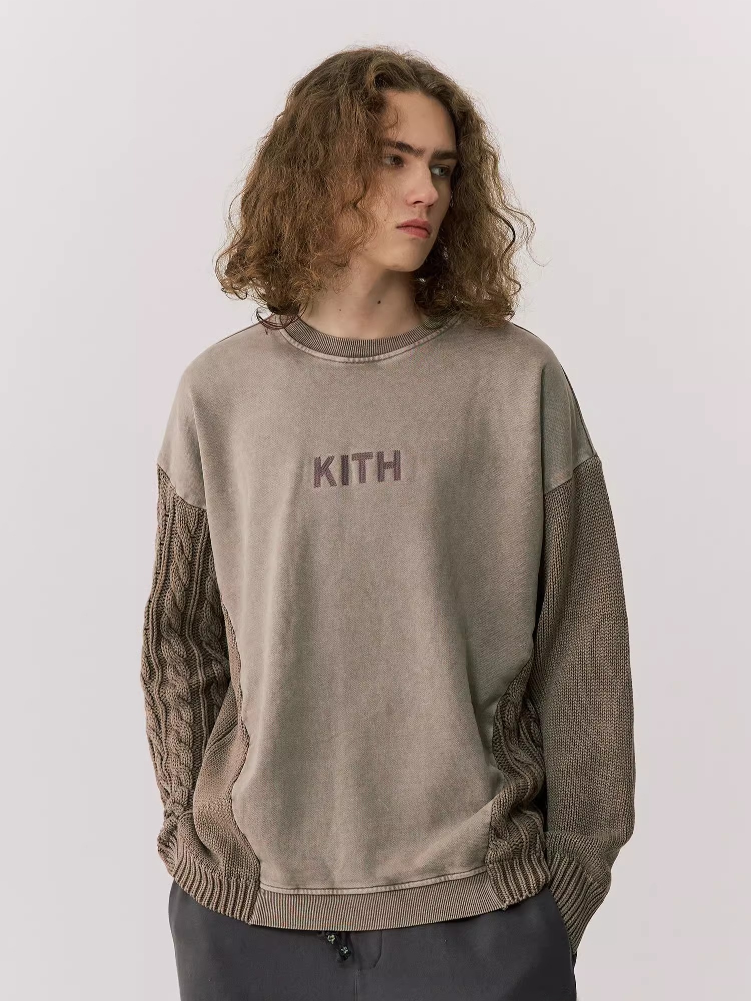 Thickened Washed Knitted Sweat - огляд і ціна Kith Sweater Knit