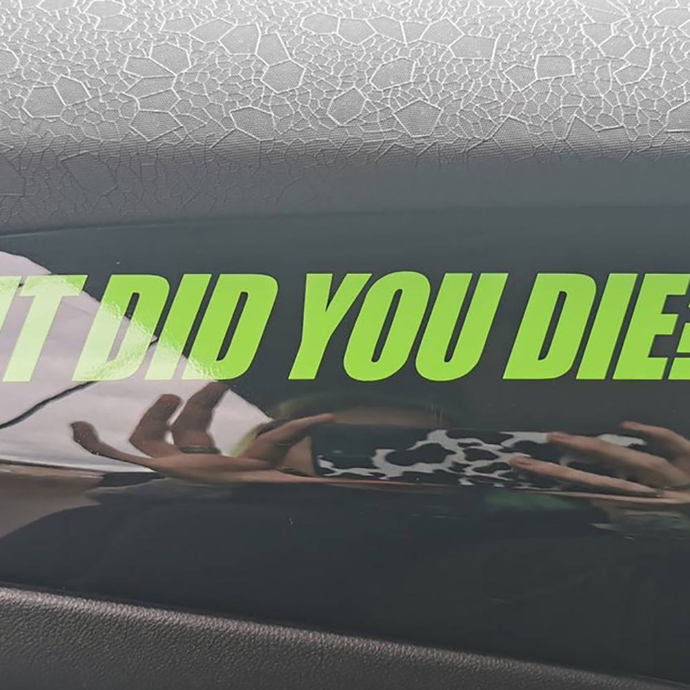 But Did You Die Car Styling St - огляд і ціна Streetwear Brand Stickers