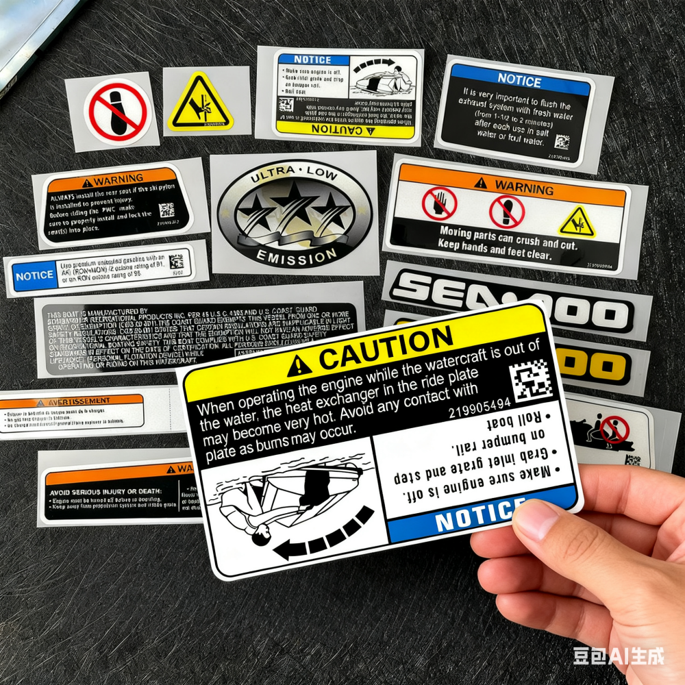 For BRP Sea-doo Spark-300 Warn - огляд і ціна Streetwear Brand Stickers