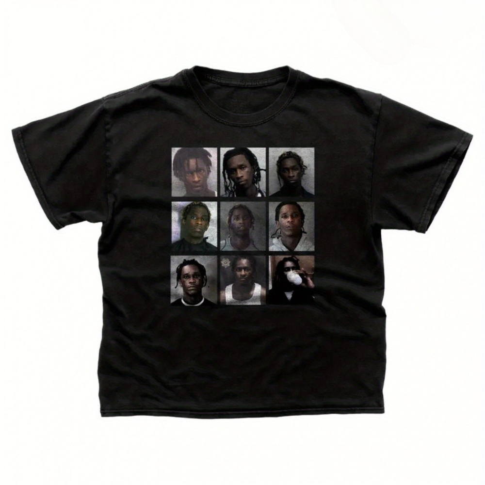 Men'S Young Thug Mugshot Tee G - огляд і ціна Supreme Box Logo Tee