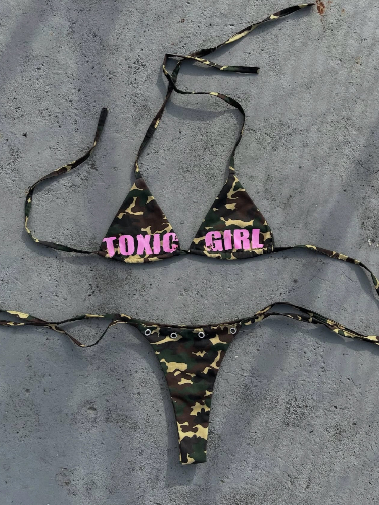 Women's Triangle Bikini Set Ca - огляд і ціна A Bathing Ape Camo