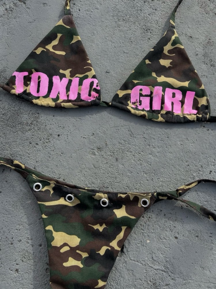 Women's Triangle Bikini Set Ca - огляд і ціна A Bathing Ape Camo