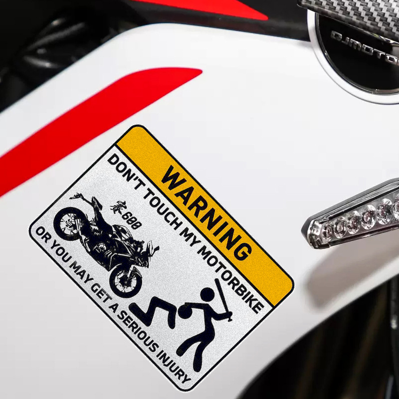 Funny Dont Touch Warning Mark  - огляд і ціна Streetwear Brand Stickers