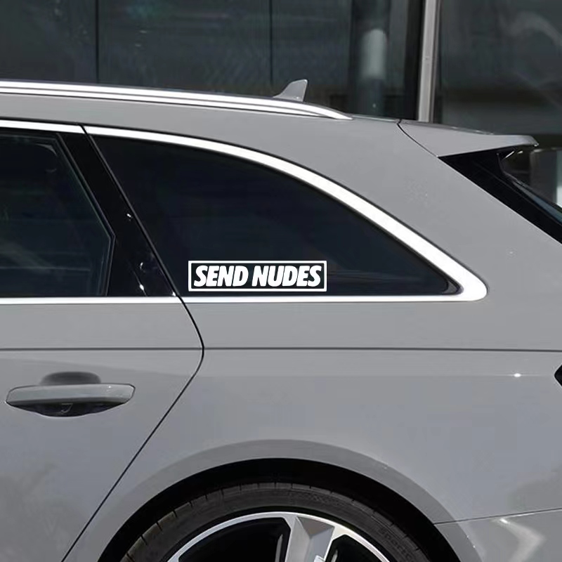 Send Nudes Car Stickers for Wi - огляд і ціна Streetwear Brand Stickers