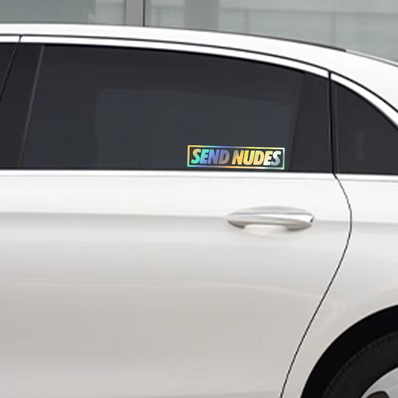 Send Nudes Car Stickers for Wi - огляд і ціна Streetwear Brand Stickers