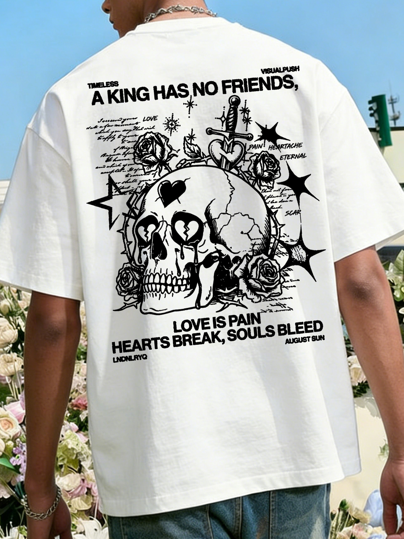 Men's Oversized Gothic Streetw - огляд і ціна Streetwear Brand Slogans