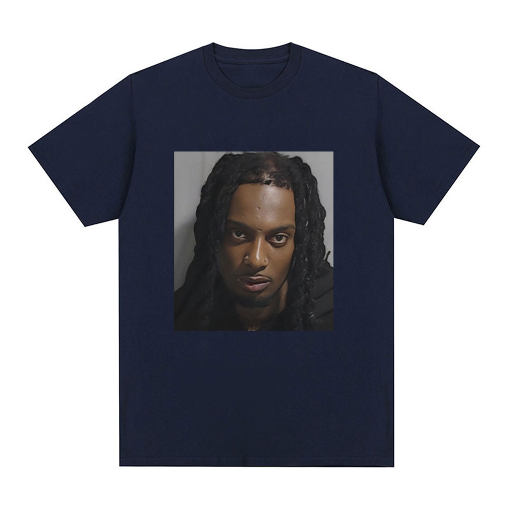 Rapper Playboi Carti Mugshot G - огляд і ціна Supreme Box Logo Tee