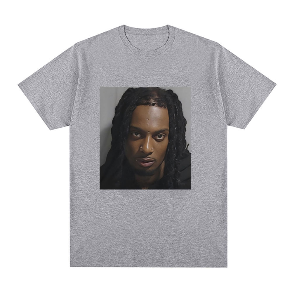 Rapper Playboi Carti Mugshot G - огляд і ціна Supreme Box Logo Tee