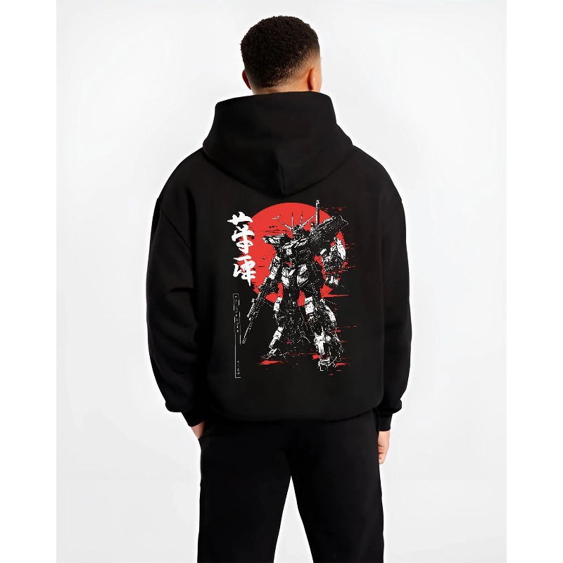 Men's Autumn Winter Black Hood - огляд і ціна Streetwear Brand Y2K
