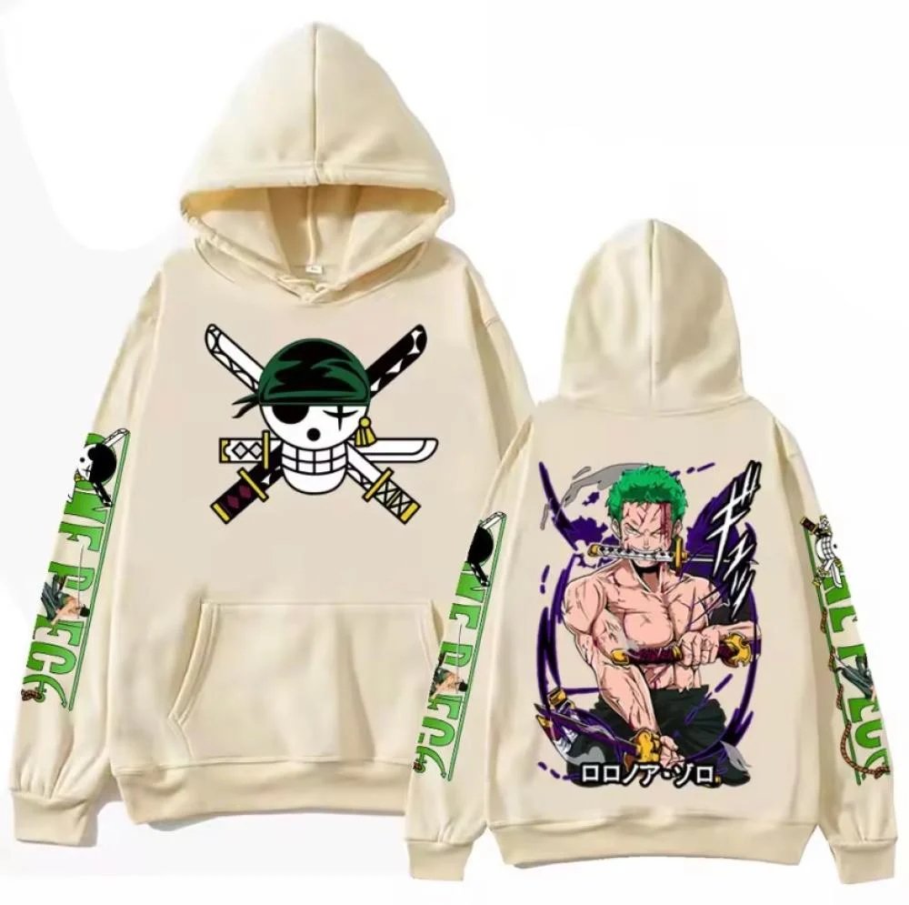 One Piece Zoro Anime Hoodie Sw - огляд і ціна Streetwear Brand Y2K