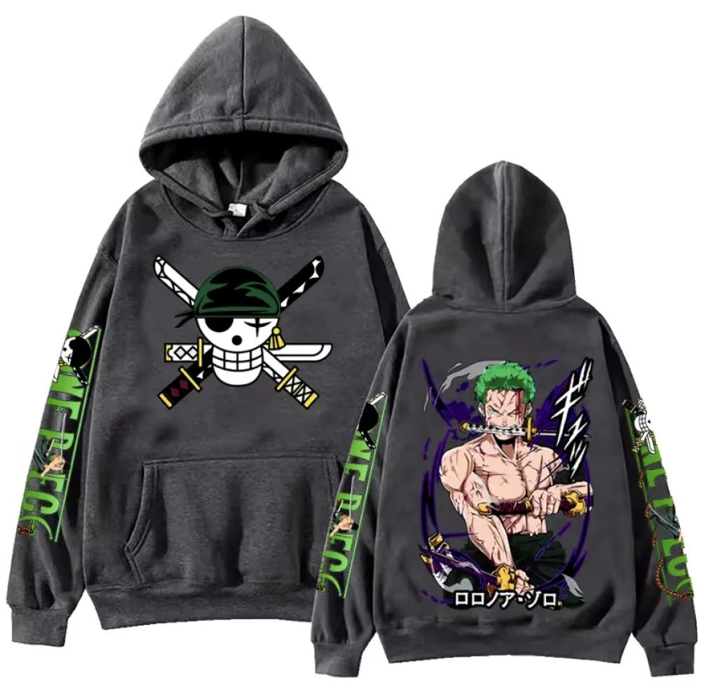One Piece Zoro Anime Hoodie Sw - огляд і ціна Streetwear Brand Y2K